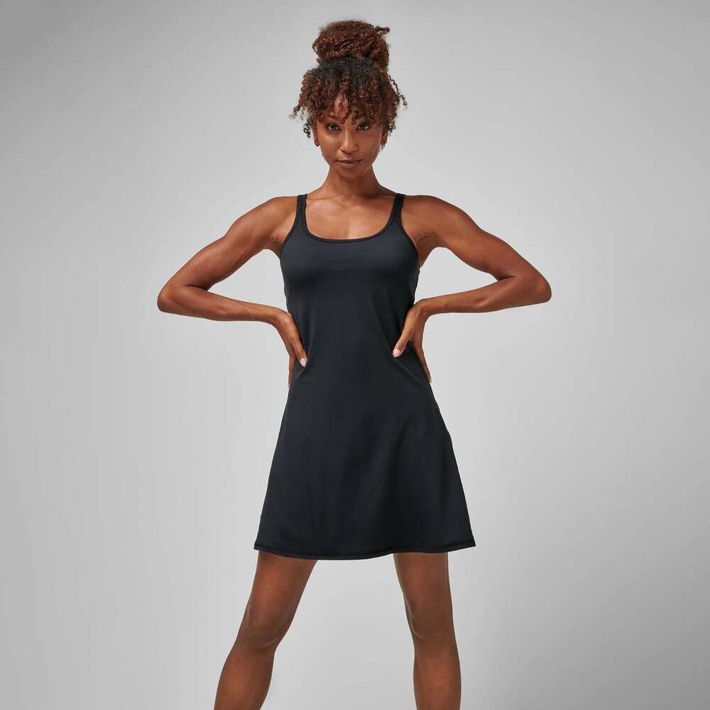 Greatness Wins Kissing Straps Women's Size XS Black Jersey Knit Tank Dress